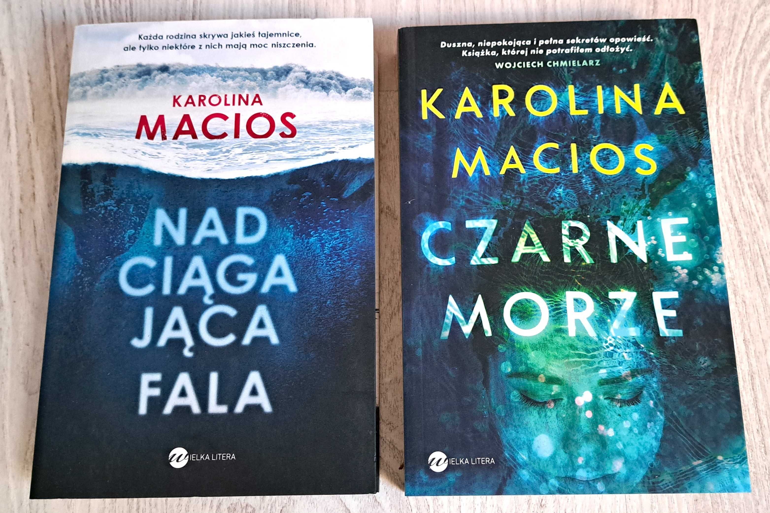 2x Karolina Macios Czarne morze + Nadciągająca fala  NOWE