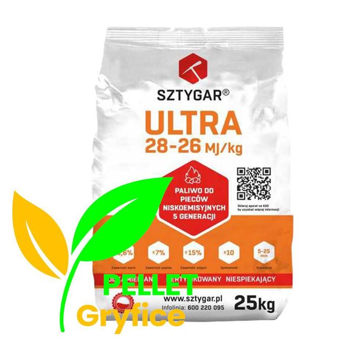 Węgiel Groszek Sztygar Ultra 28-26MJ Dawniej ( ekogroszek ) BUS WINDA