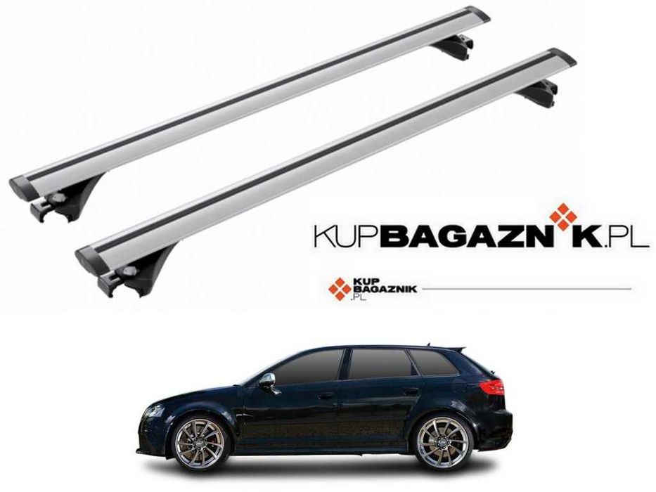 Bagażnik dachowy AUDI A3 Sportback 2013 do 2020 bazowy belki relingi