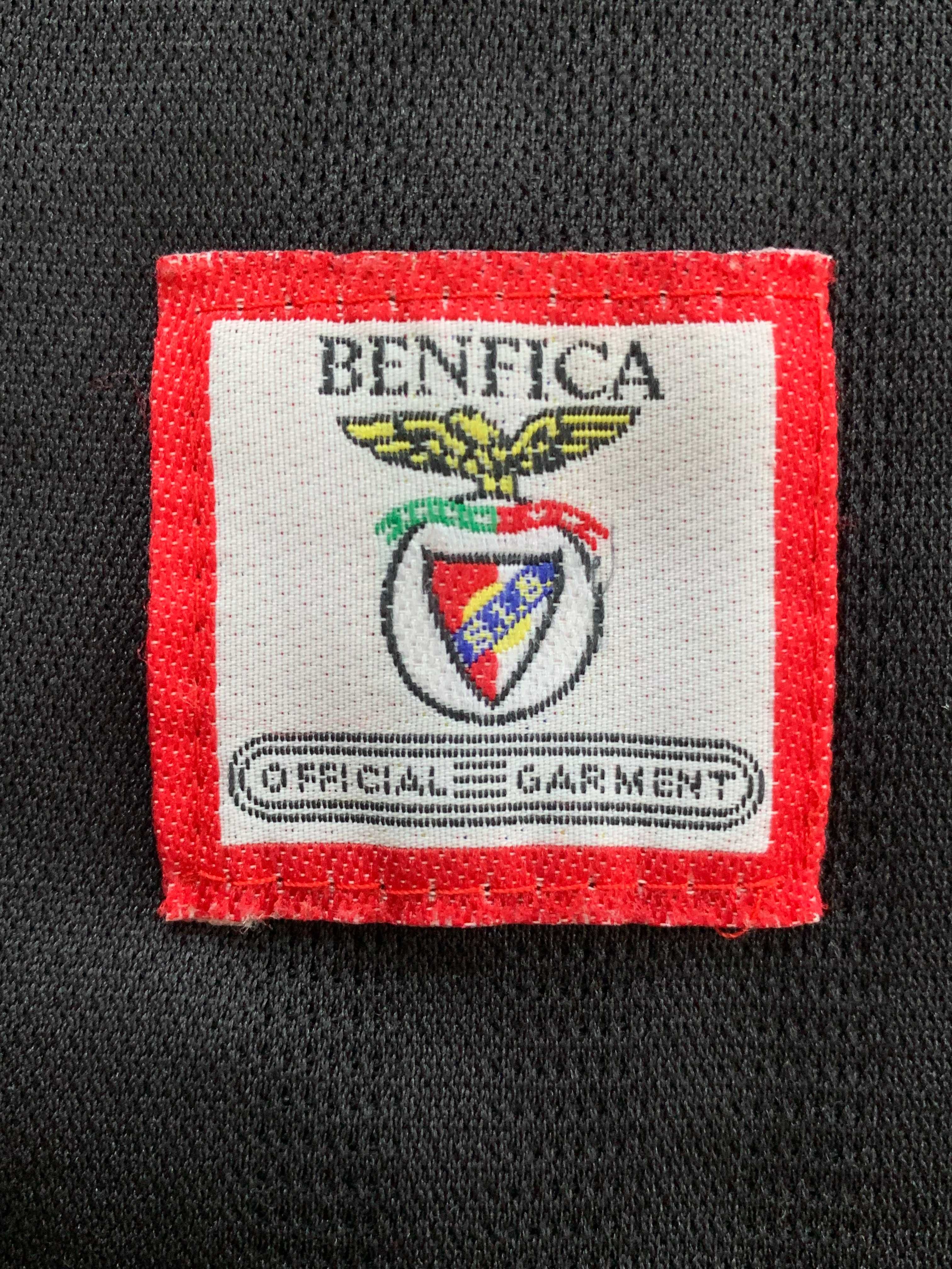 Camisola alternativa preta rara do Benfica (épocas 1997, 1998 e 1999)