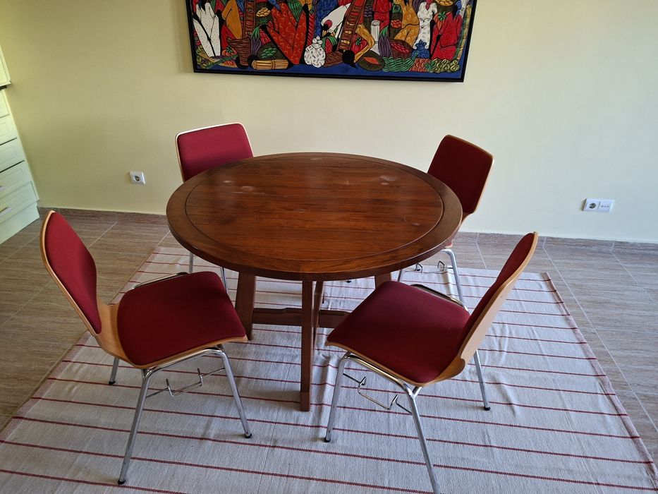 Mesa em pinho extensível