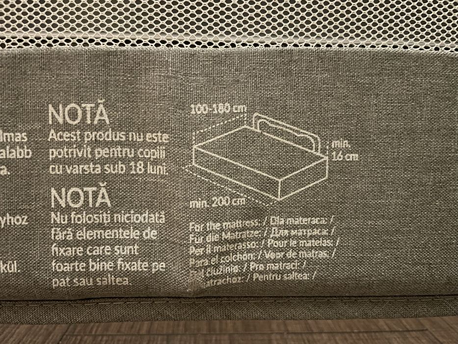 Lionelo Barierka bramka wysoka do lozka hanna