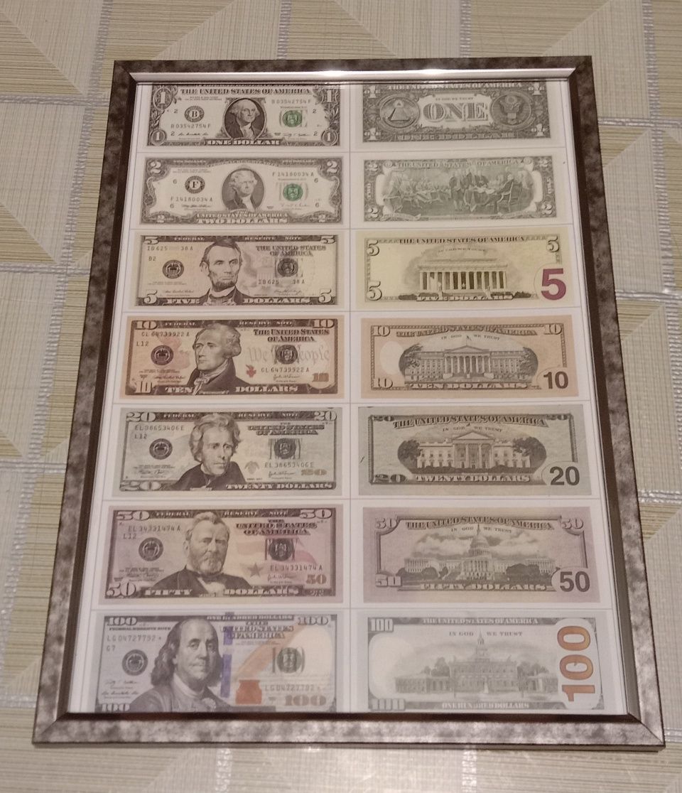 Картина доллары Микс набор.