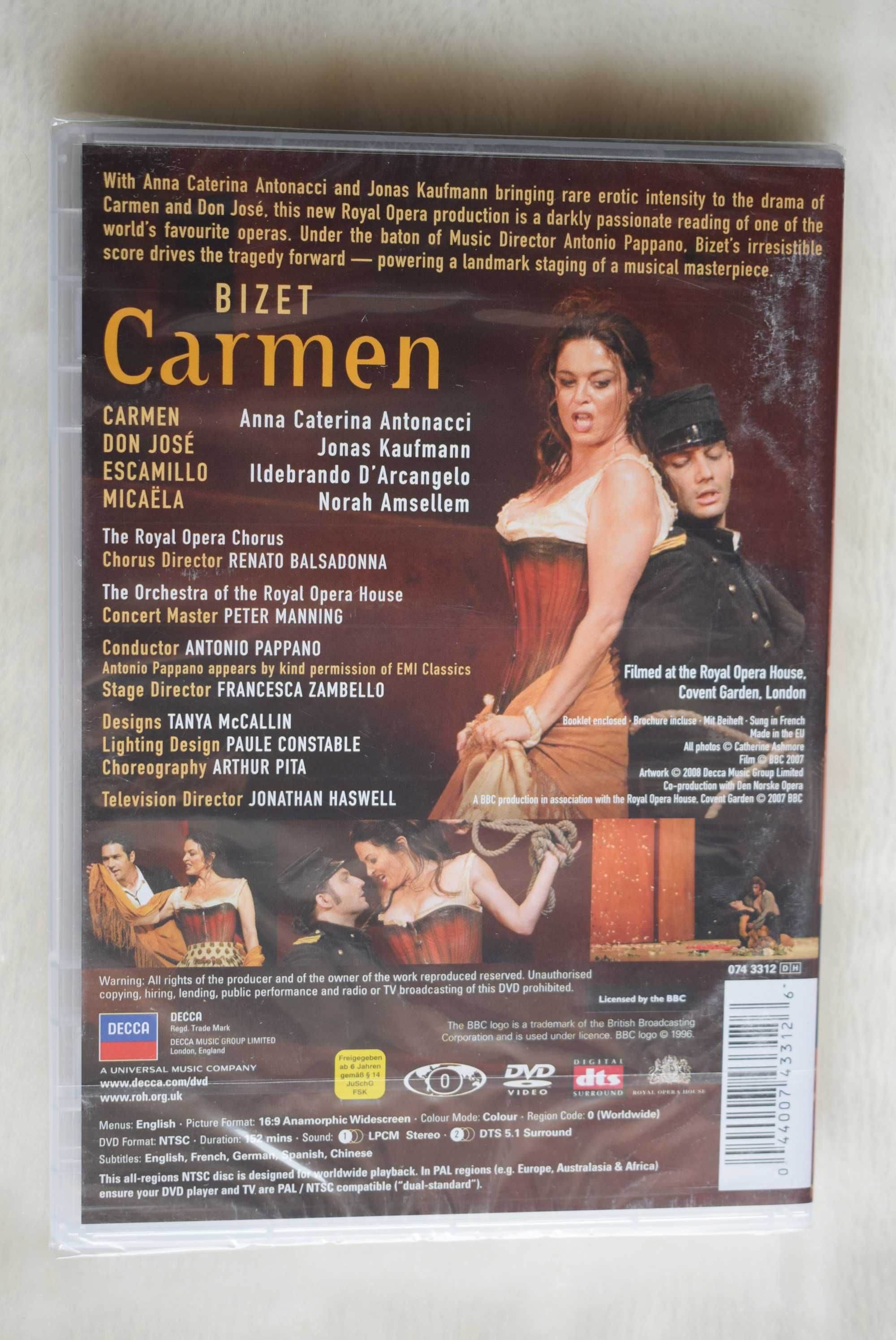 Carmen  Georges Bizet  DECCA  DVD Nowa w folii
