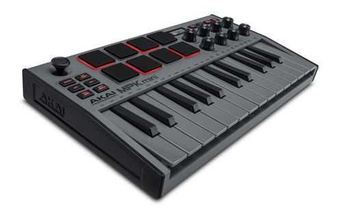 Akai MPK Mini MK3 Grey – Controlador MIDI 25 Teclas + 8 Pads