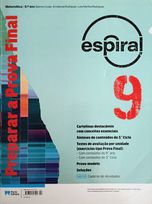 livro "Espiral - Preparar a Prova Final - Matemática 9.º Ano"