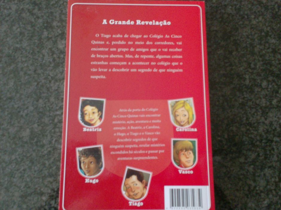 Livro da coleção As cinco Quinas, A grande revelação.