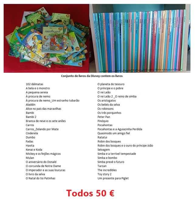 Livros infantis a bom preço