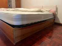 Cama casal + colchao Lusocoochão ortopédico