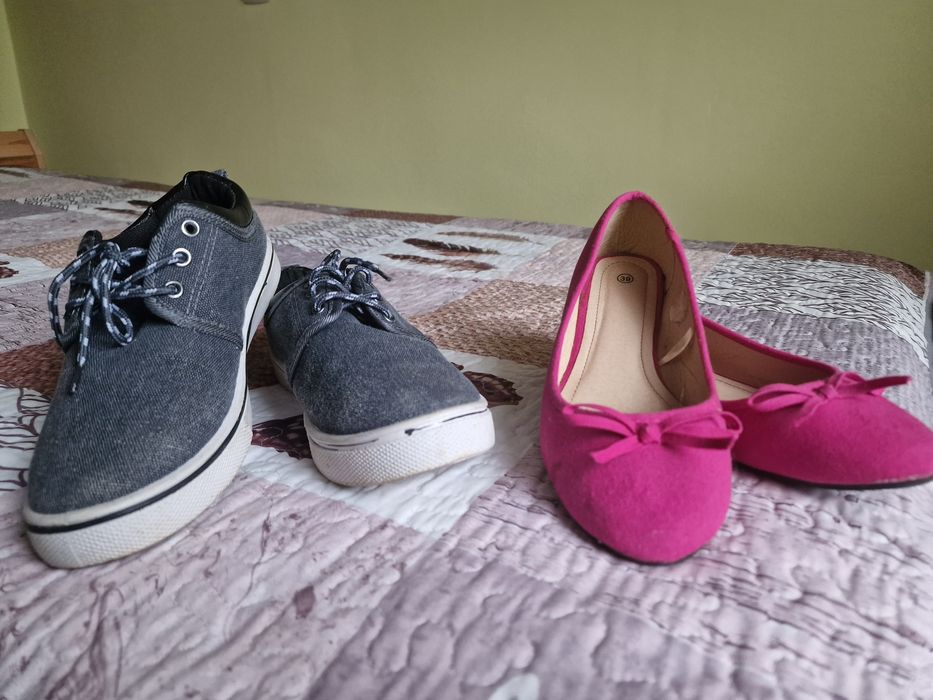 dwie pary butów rozmiar 38