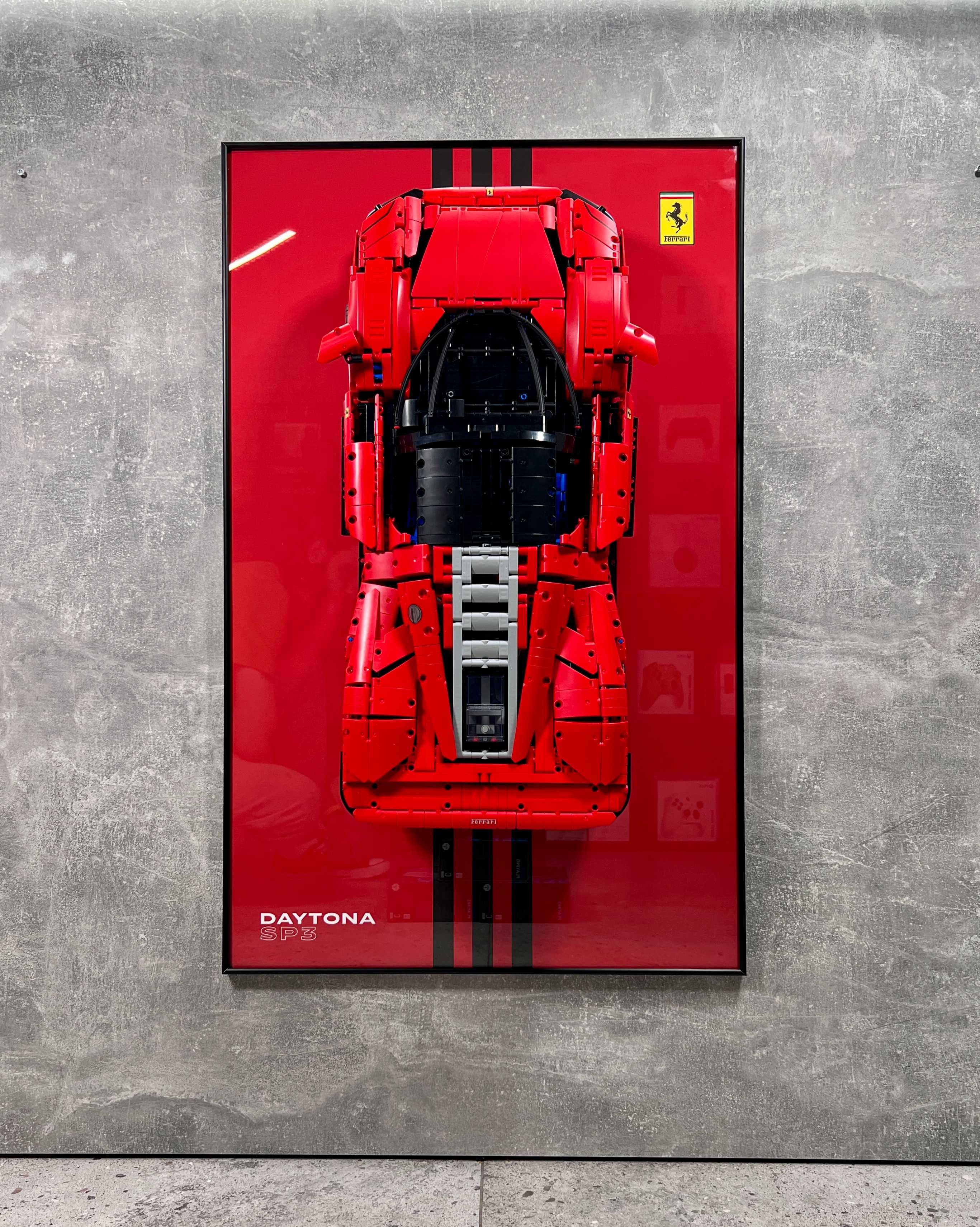 Рамка на Стіну LEGO Technic Ferrari Daytona SP3 42143 Ферарі Дайтона