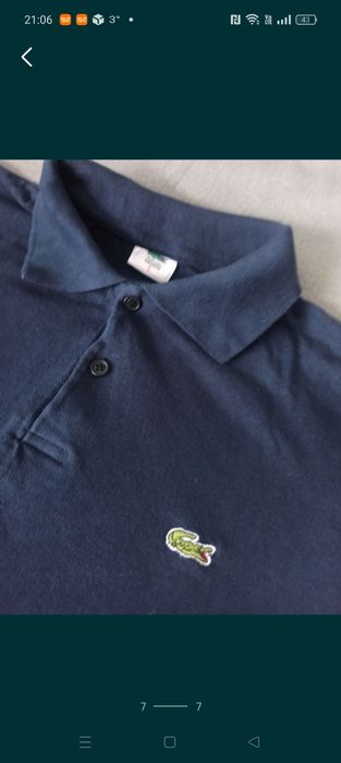 Koszulka polo granatowa rozmiar L ala lacoste