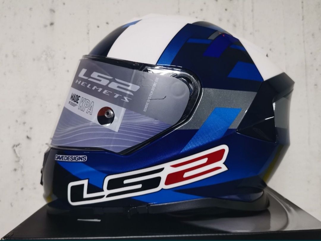 Capacete Integral LS2 FF800 Storm Blue / White ( NOVOS )