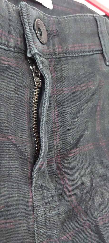 Spodnie w kratke czarne rurki proste L xl oasis jeansy dzinsy bawelna