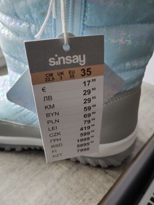 Nowe Buty dla dziecka śniegowce Frozen Sinsay z metką i gwarancją zaku