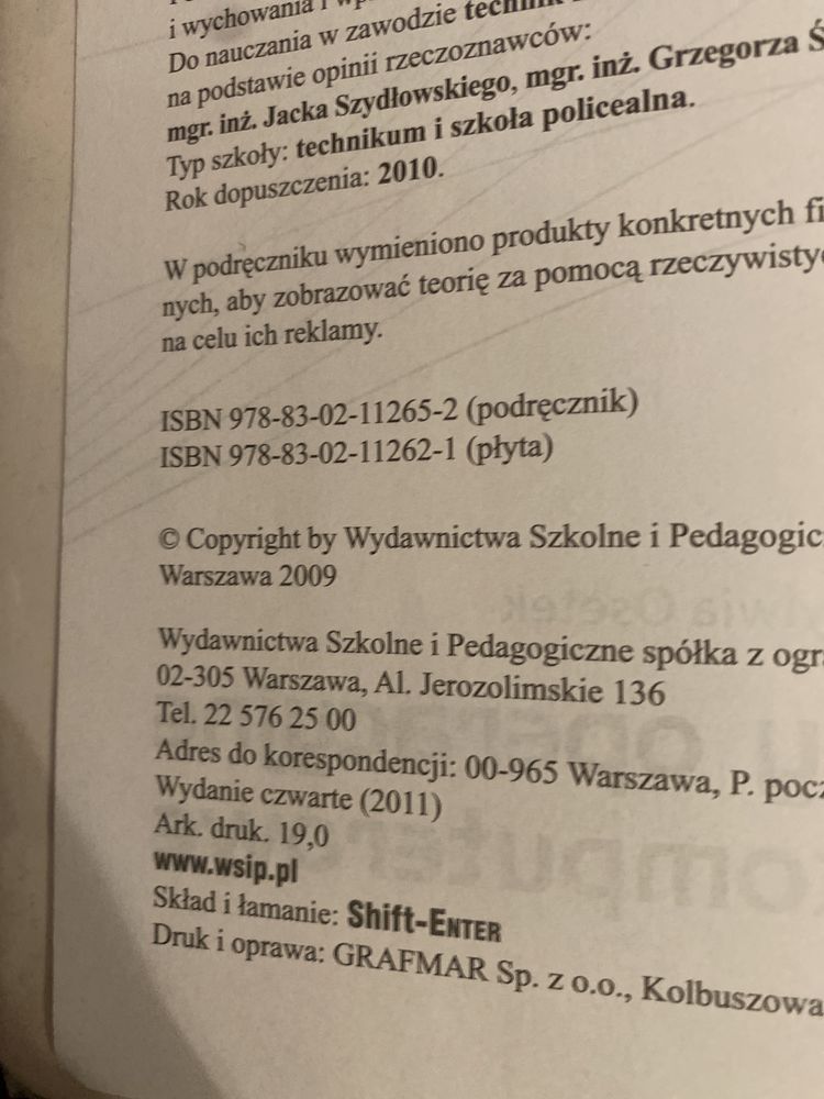 Podręcznik Systemy operacyjne i sieci komputerowe część 1