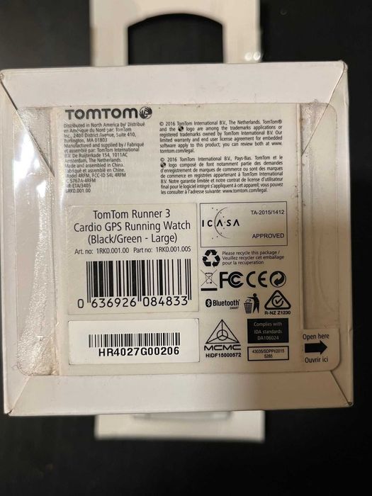 Relógio Tomtom Runner cardio 3