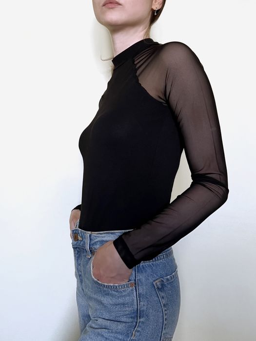 Крутий базовий боді з сіткою від even&odd