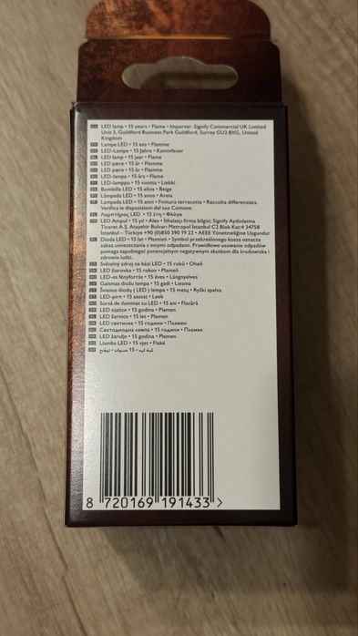 PHILIPS LED A60 3.1W 25W 1800K E27 6 szt.