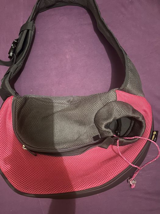 Сумка переноска слінг для собак та котів. Дуже, дуже класна.