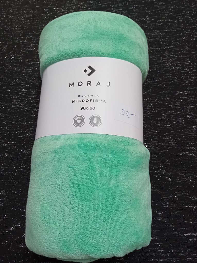 Moraj- Ręcznik mikrofibra 90x180. Miętowy.