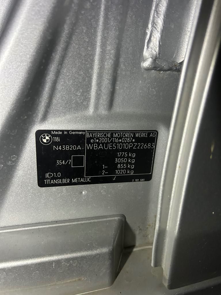 Bmw 118i 2.0 benzyna 143KM