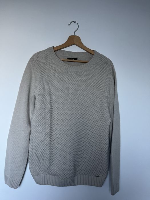 Ochnik sweter beżowy męski