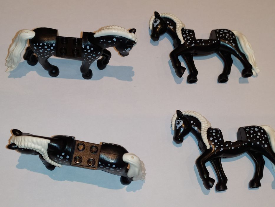 Klocki LEGO 4 konie. Nówki-czarny koń bb1279c02pb01