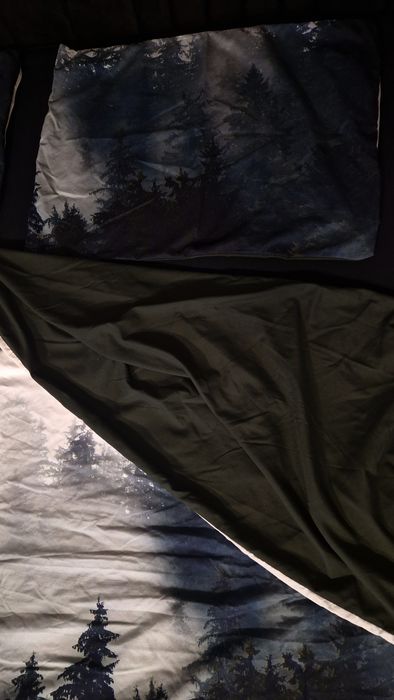 Pościel Home&you model Forresti 200 x 220 cm las we mgle mikrofibra