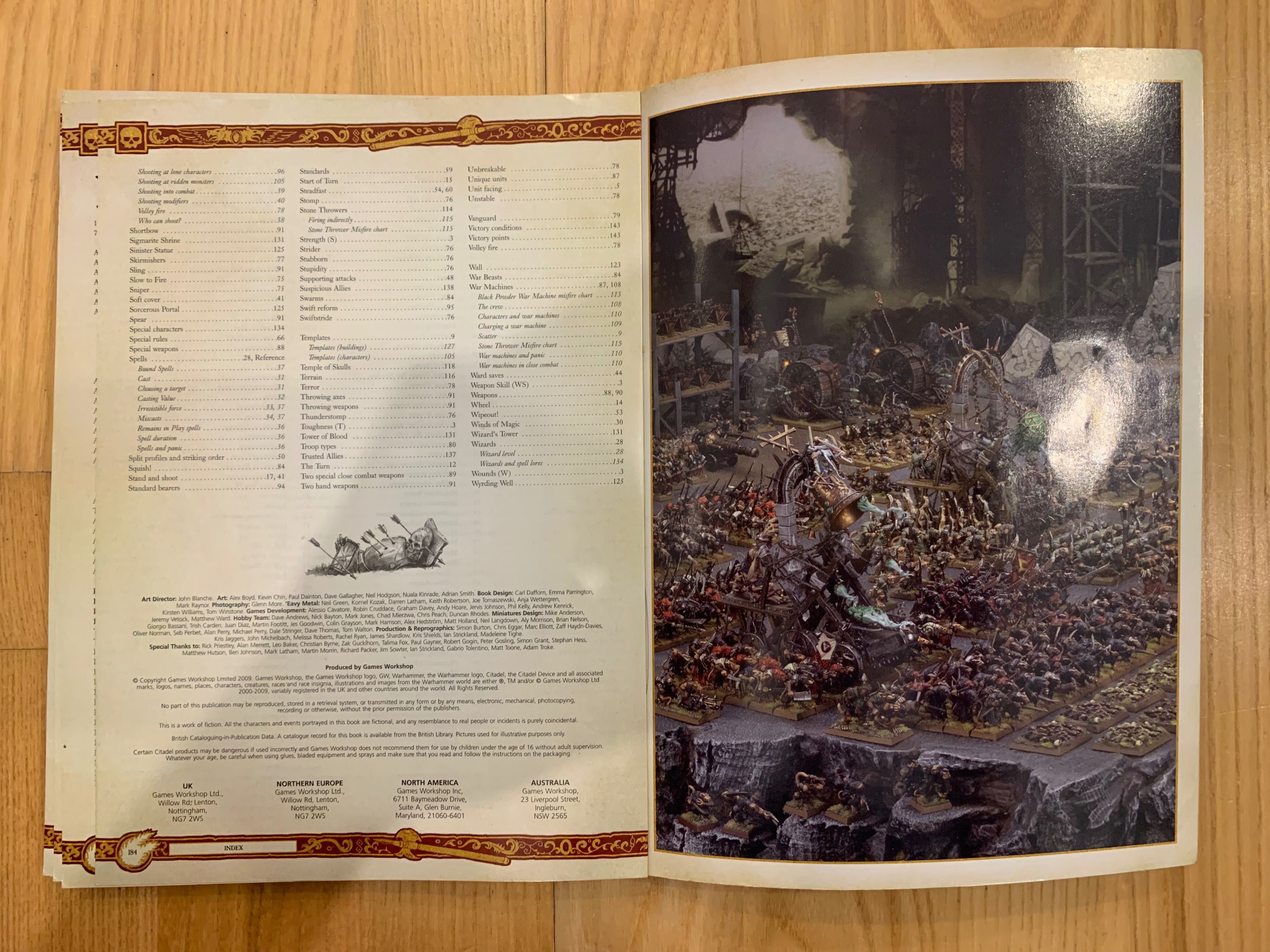 Książka Warhammer rulebook 8ed format  a5 miękka oprawa