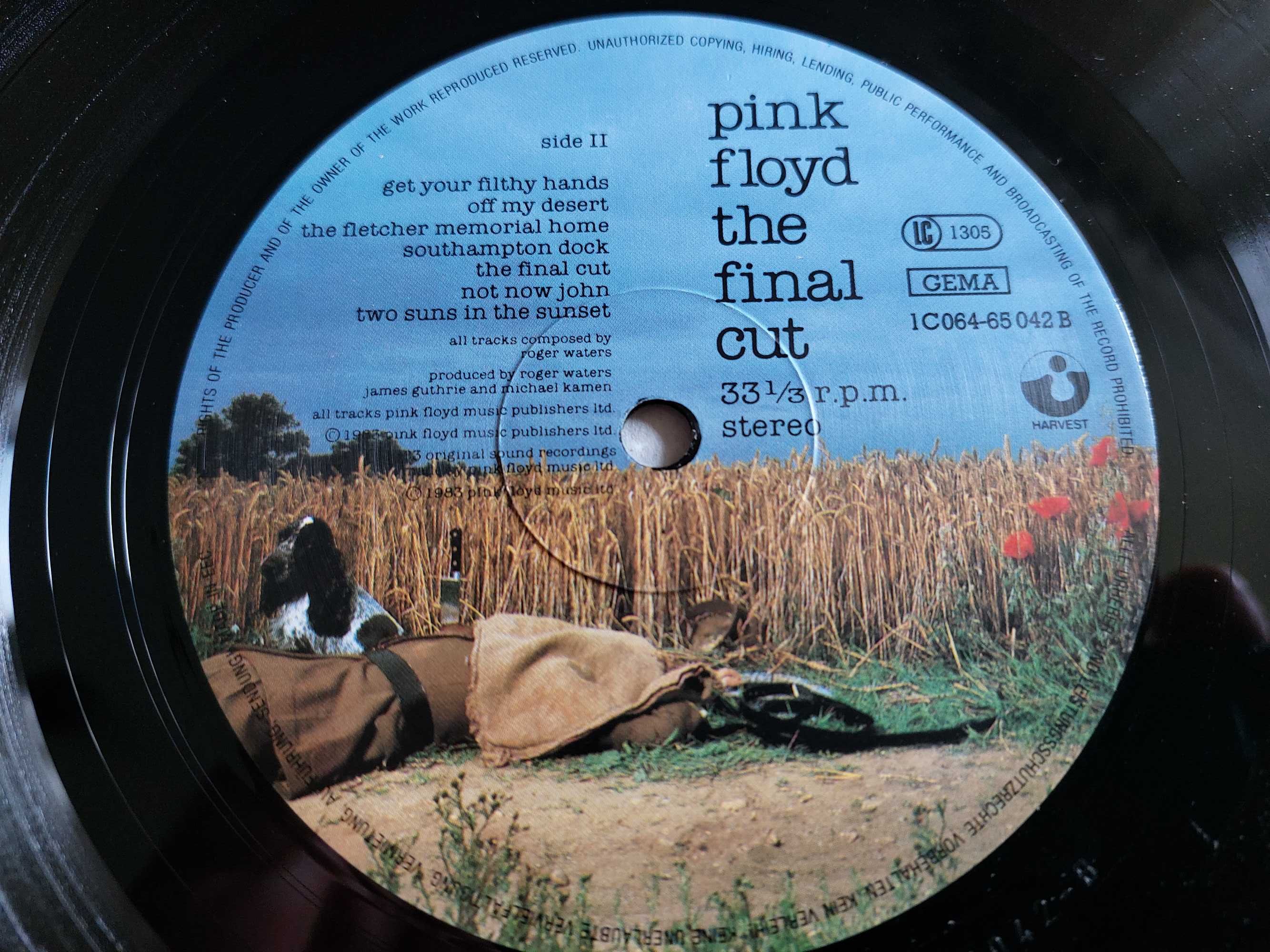 Pink Floyd – The Final Cut lp 5297 EX STAN