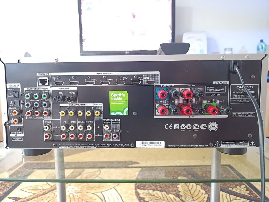 Amplituner Onkyo TX-NR414 kino domowe 5.1