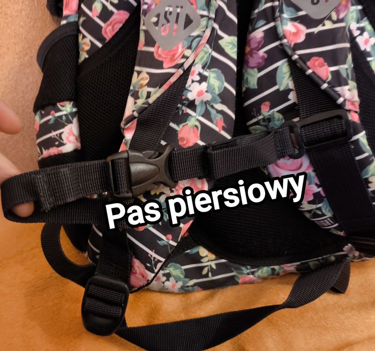 Duży Plecak szkolny młodzieżowy damski St. Right 4 komorowyUsztywniany