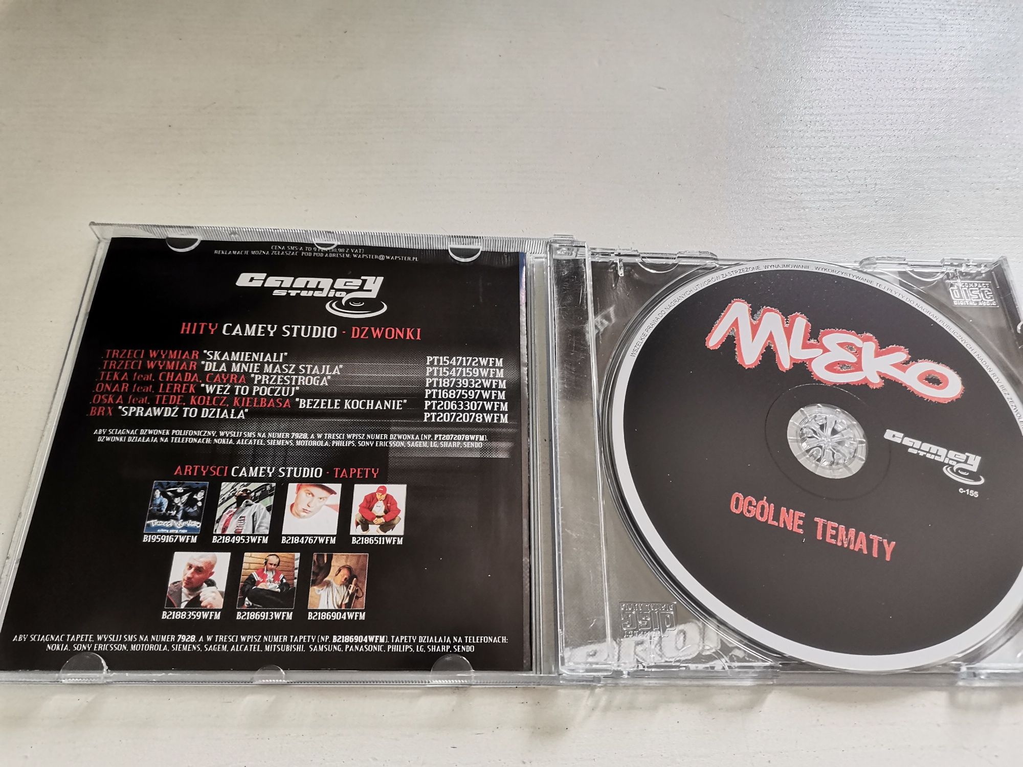 Mleko - Ogólne tematy CD