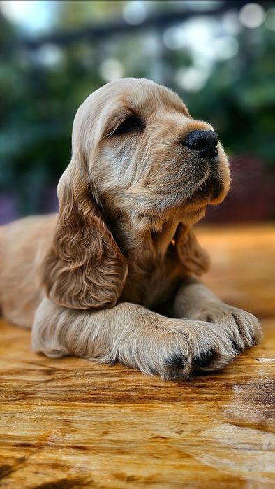 Cocker Spaniel Angielski, szczeniak - Piękny, złoty, biszkopt, rodowód