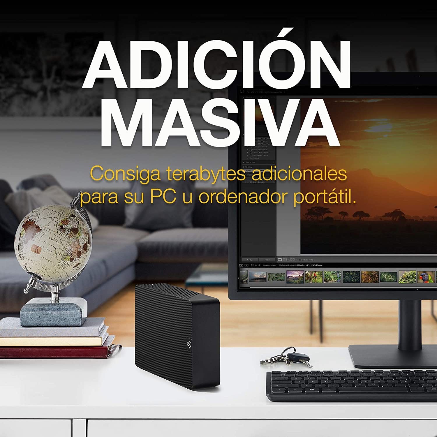 Seagate Desktop, 18 TB, unidade de disco rígido externa HDD. NOVO