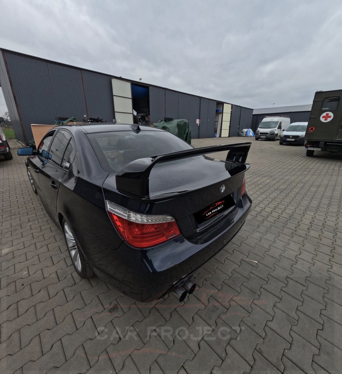 BMW E60 Lotka Duża Spojler GT Class Czarny Połysk
