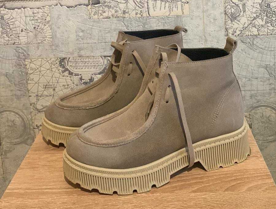 Черевики замшеві бежеві