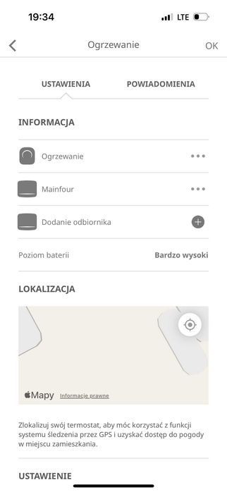 Somfy termostat radiowy V2 bezprzewodowy zdalnie sterowany internet