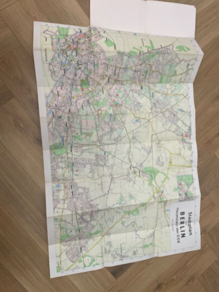 Stadtplan: Berlin - Hauptstadt der DDR 1968