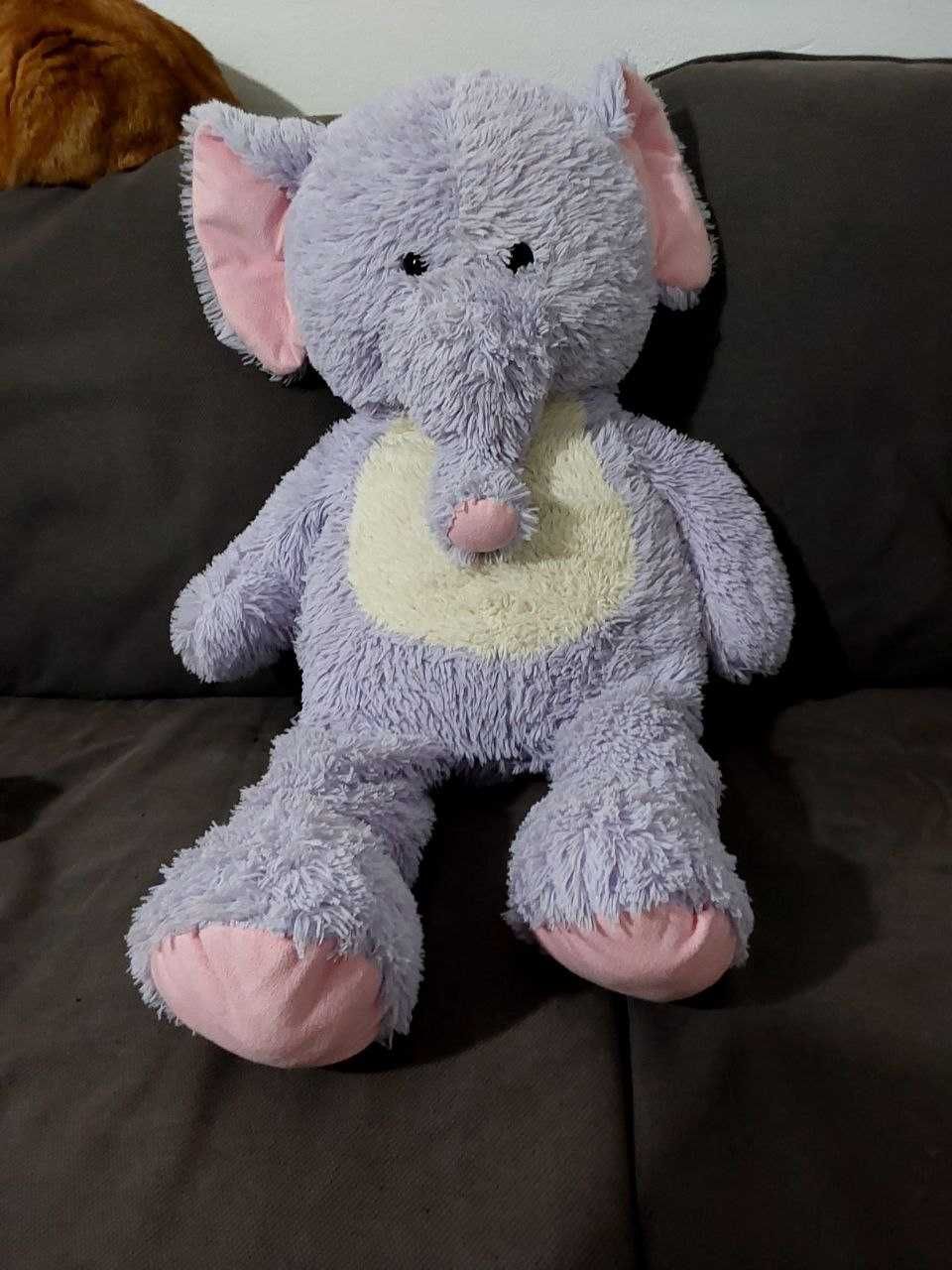 Bicho de pelúcia grande elefante roxo de peluche para crianças