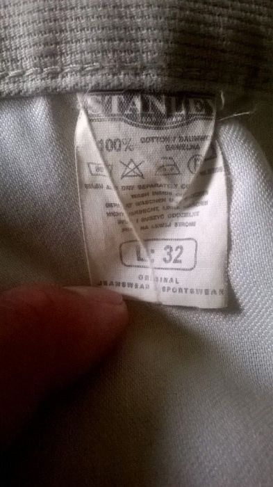 Oryginalne markowe męskie spodnie Stankey Jeans. Rozmiar L32.