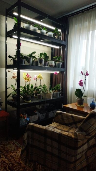 Стелаж розборний металевий під квіти для дома, на балкон в теплицю