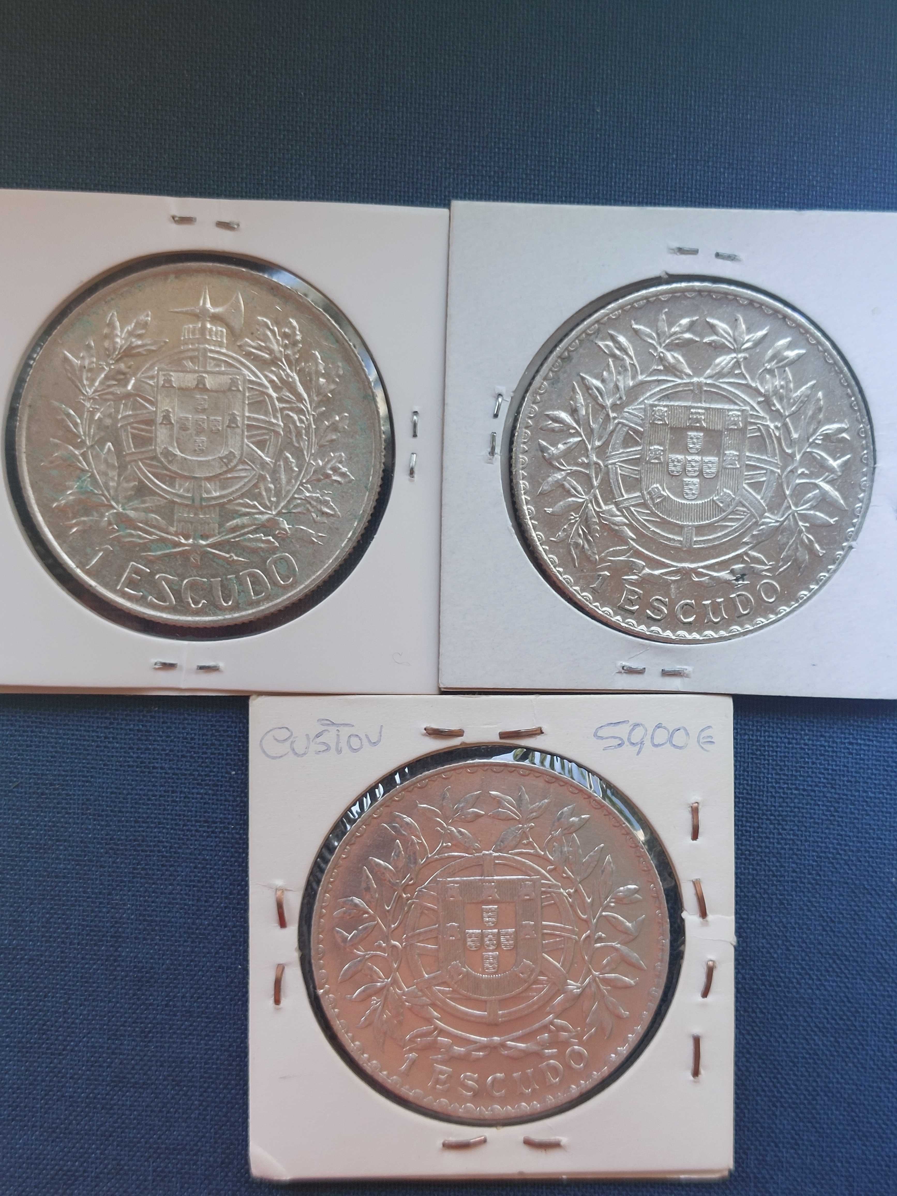 Moedas de Prata  1 escudo