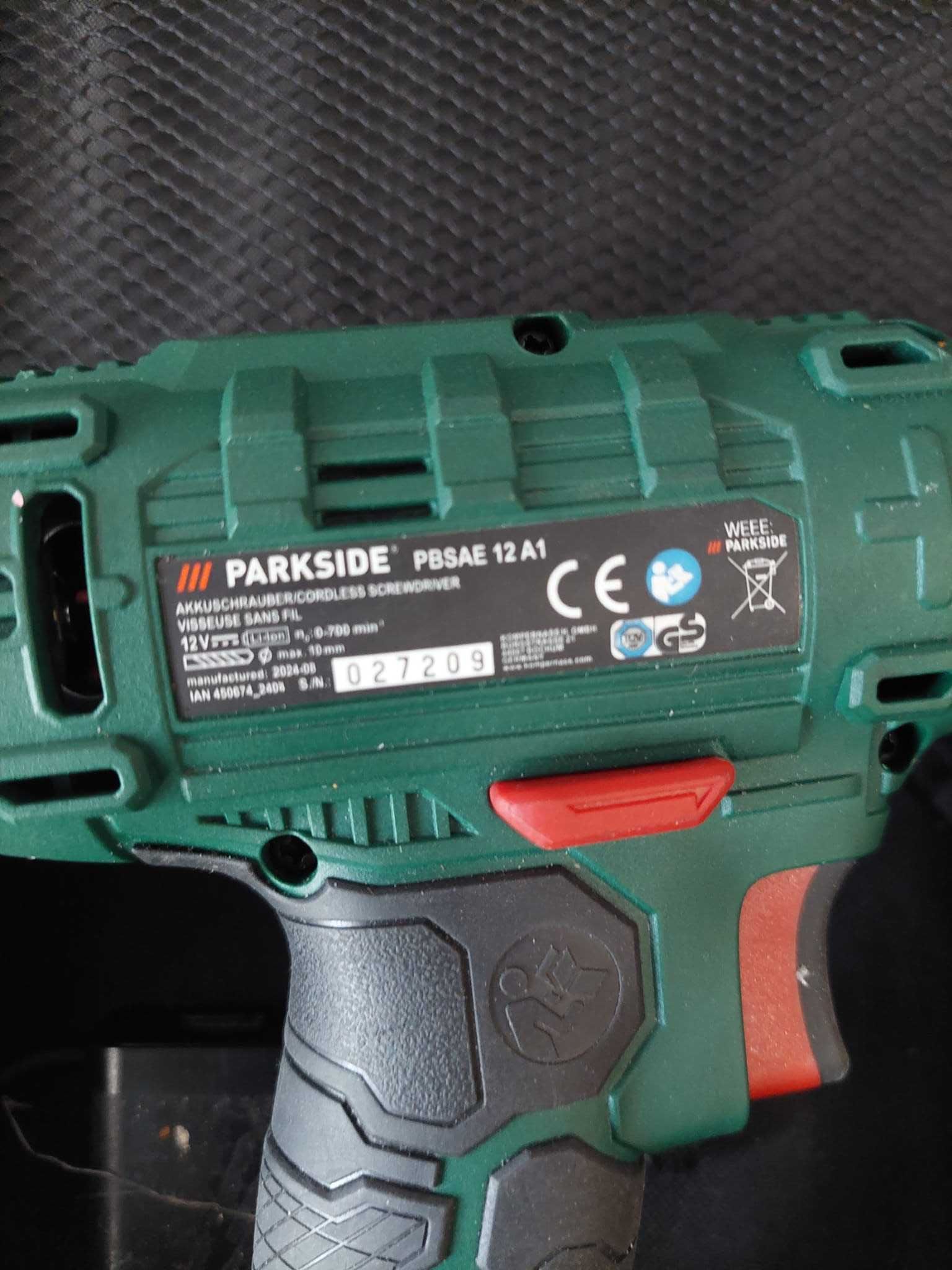 Wkrętarka Parkside PBSAE 12 A1, akumulatorowa, napięcie 12 V/ Cz-wa