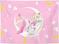 Sailor Moon Usagi Bunny nowa makata gobelin materiał anime manga