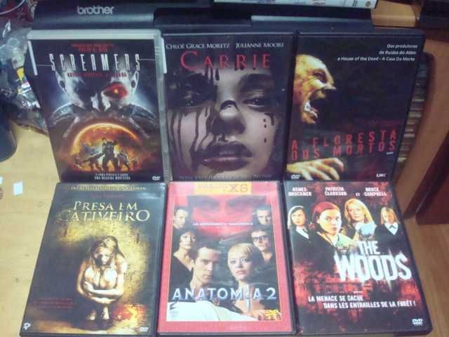 13 dvds originais terror,Screamers 2 a caçada,carrie