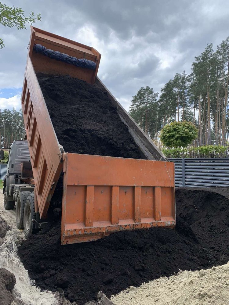 Доставляємо чернозем пісок щебінь Вивіз мусора Оренда транспорту