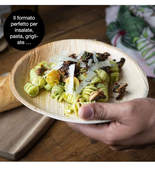 Moritz & Moritz 20 szt. okrągły talerz z liści palmowych