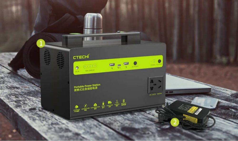 Зарядная станция 300Вт, CTECHI 300BT, электростанция, аккумулятор